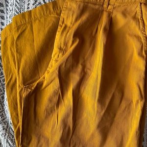 Big bud press trousers in spicy mustard, brand new